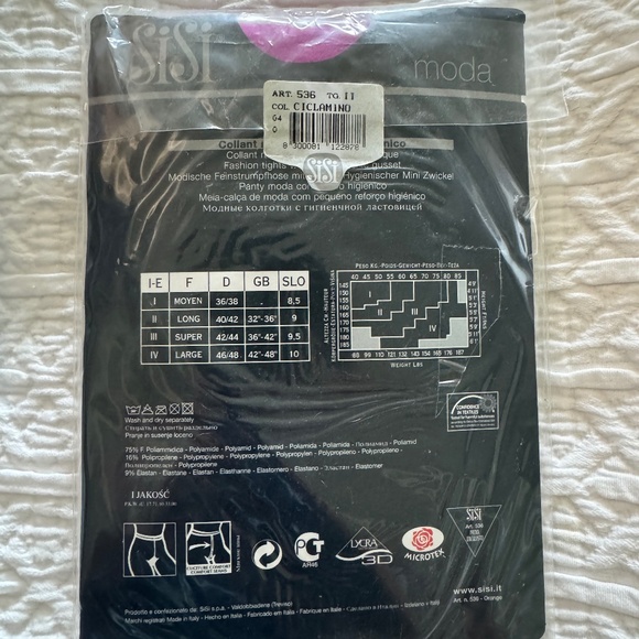 1 LOT of 5 pairs of Stylish Hosiery/Tights, multiple colors, - Picture 7 of 8